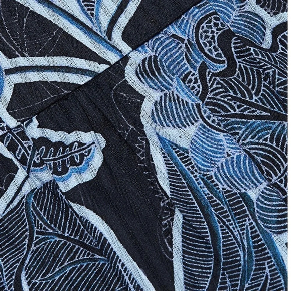 Parker Boho Denim Blue Batik Floral Print Dress - Size XXL - Summer ready! - Picture 5 of 5